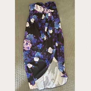 Beautiful Floral Strapless Dress